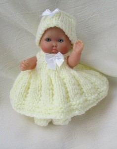 Doll Clothes Yellow Handmade Dress Set For Mini Baby Berenguer 5 Ooak 6 Ebay