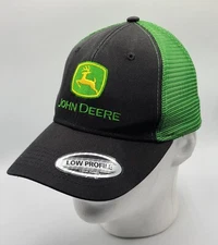 LP69092 John Deere Licensed Black and Green Soft Mesh Hat / Cap