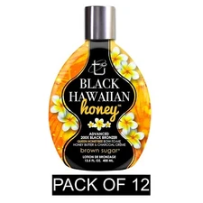Brown Sugar Black Hawaiian Honey 200X Bronzer – Pack of 12 (13.5 oz )