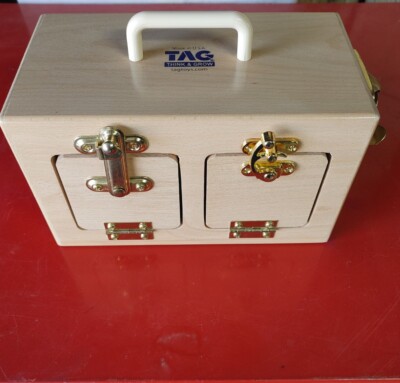 TAG THINK & GROW WOODEN LATCH & LOCK BOX TAG TOYS