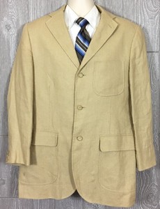 ralph lauren tan linen blazer