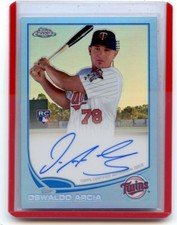 2013 TOPPS CHROME #18 OSWALDO ARCIA AUTOGRAPH 