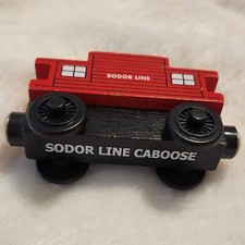 Thomas The Train Sodor Line Caboose Wooden Railway Red 2001 Limited Edition
