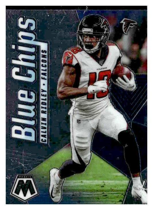 2020 Panini Mosaic #BC13 Calvin Ridley Blue Chips
