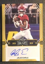 Jojo Earle 2022 Leaf Draft Gold  Autograph #BA-JE1 -Alabama