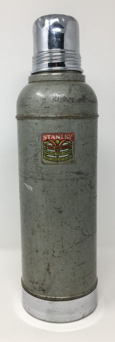 Vintage Stanley N945 Stainless Steel Super Vac Metal Thermos HUGE