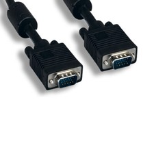 Kentek 15ft SVGA HD-15 15 Pin Video Cable EMI Filter for PC TV Monitor Projector