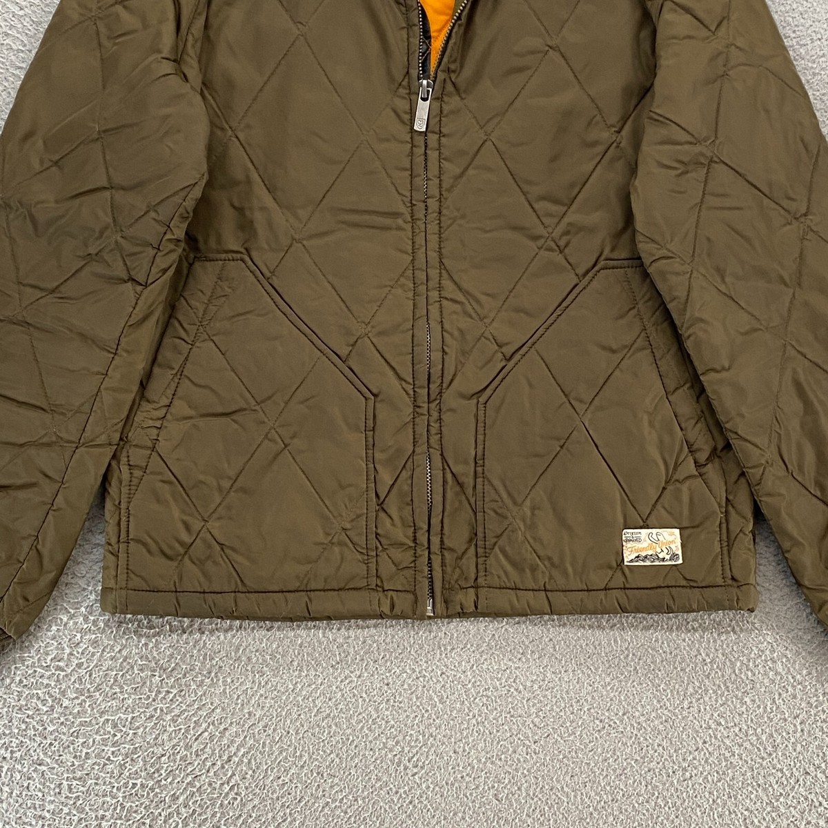 Brixton X Krooked Jacket Mens Small Quilted Skater Friendly Union