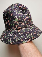 PS By PAUL SMITH Men Size M Print Bucket Hat (BNWT) Organic Cotton Peach Brown