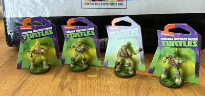 NICKELODEON Teenage Mutant Ninja Turtles 4pc Set Aquarium Ornaments Decor Brand New TMNT