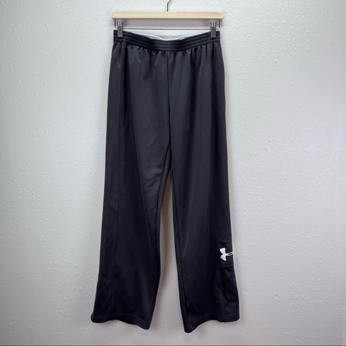 Under Armour Pants Womens Medium Semi Fitted Straight Activewear Athletic  Gray