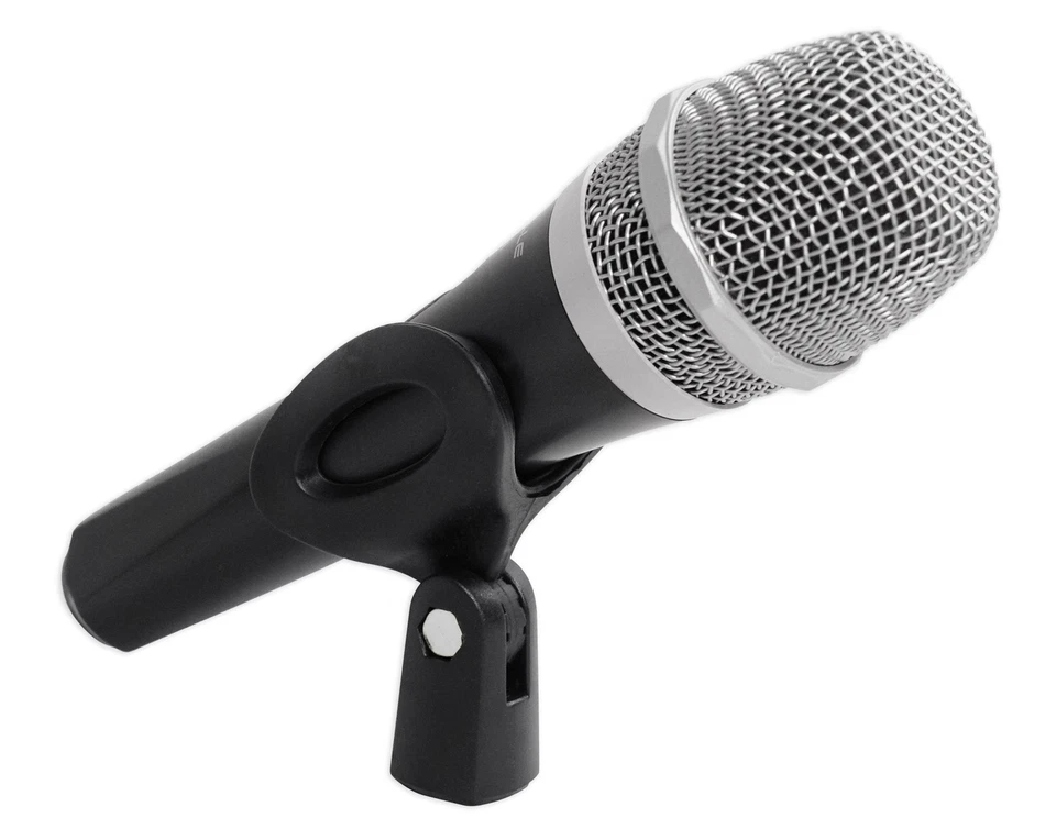 2 Rockville RMP-XLR Dynamic Cardioid Pro Microphones + 10' XLR Cables+2 Clips - Image 4 of 4