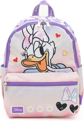 KBNL Cute Wondapop Daisy Duck Daypack - 13'' Purple Nylon Bag!