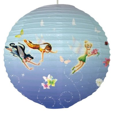 Lampenschirm orig. Disney Fairies TinkerBell Clank Bobble Lampe Reispapierlampe 
