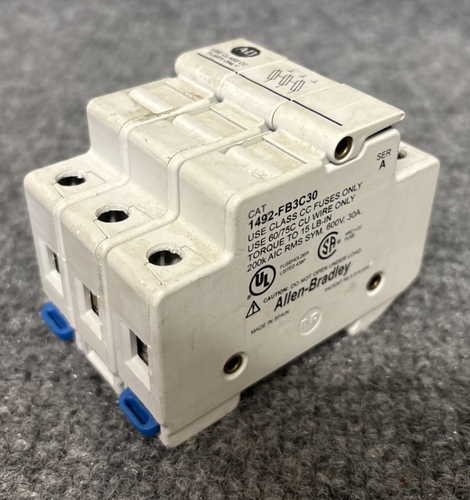 3 Stück - Allen-Bradley 1492-FB3C30 Ser A Sicherungshalter 3-polig 30A 600V gebraucht - Bild 2 von 18