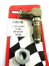 Aeroquip FCM2790 90 deg. Elbow Bulkhead Union Plated Steel New!