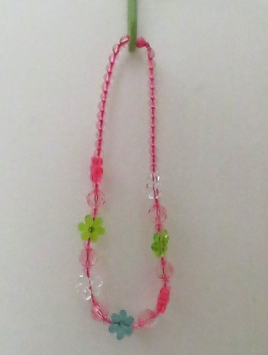 Gymboree Lot of 4 (JUNGLE GEM Necklace & Bracelet w Hairclip & Pom Pom Ponytail) - Picture 2 of 3