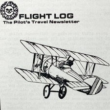 Vtg 1982 Rancho Santa Ines Loreto Flight Log Pilot's Travel Newsletter Magazine