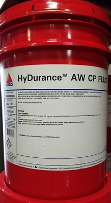 Citgo HyDurance AW CP Hydraulic Fluid 5 Gal Pail Dielectric 35KV Bucket Truck