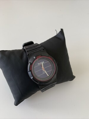 Ultra seltene 80er Jahre Tecnova Solar Quartz Herrenuhr