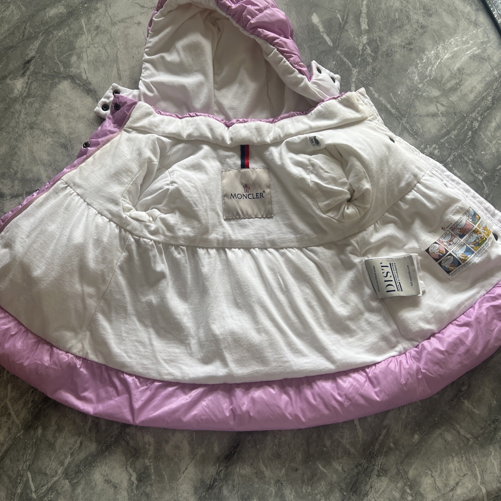Baby Girls Moncler Pink Coat 3/6 Months eBay