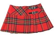 Royal Stewart Tartan Scottish Billie ULTRA MINI Skirt Ladies Waist Sizes 26 - 38