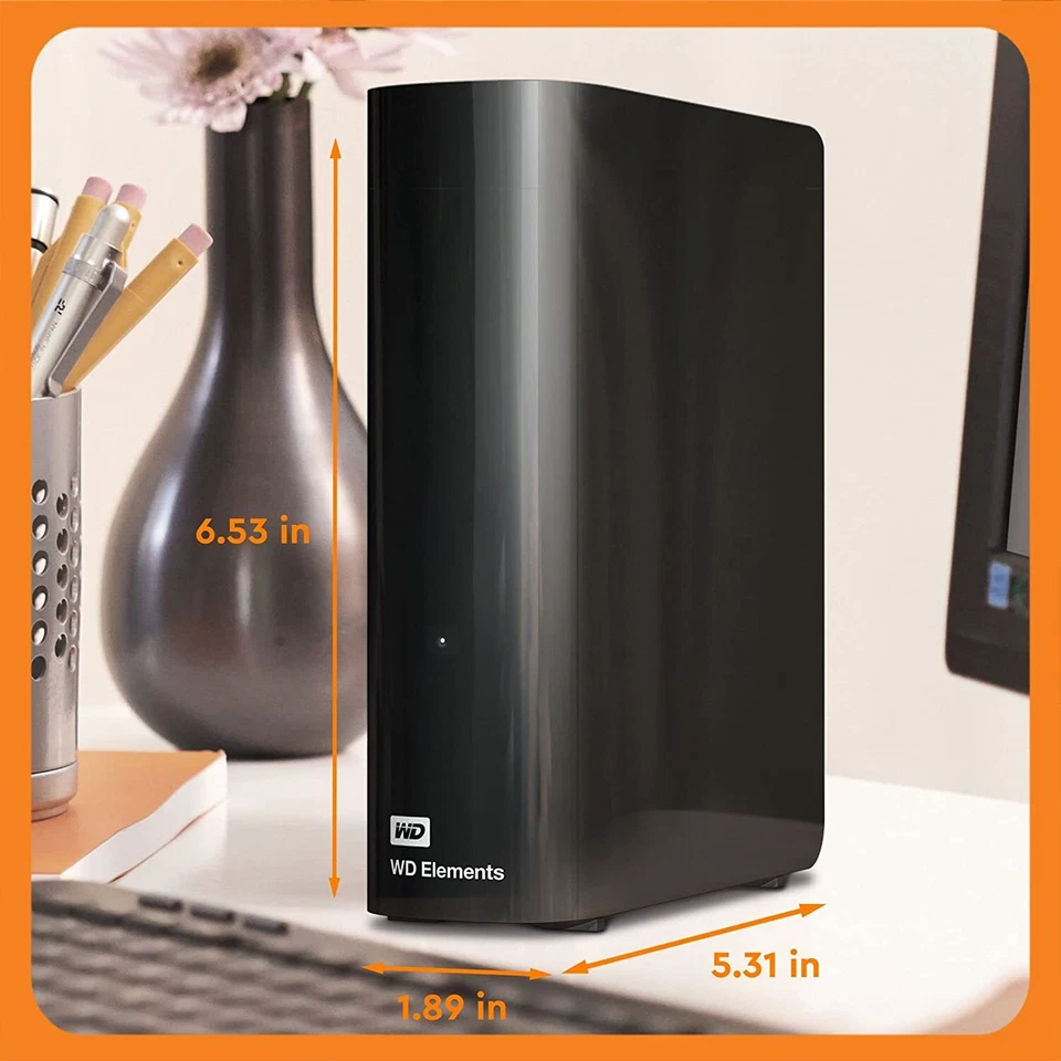WD 20TB Elements Desktop External Hard Drive - USB 3.0, Black - Image 2 of 4