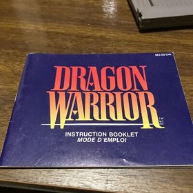 Dragon Warrior (Nintendo NES, 1989) Authentic Game Cart & Manual Tested Works