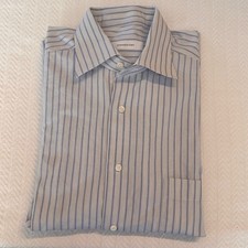 Ermenegildo Zegna 100 Cotton Dress shirt beautiful pattern Vintage see photos