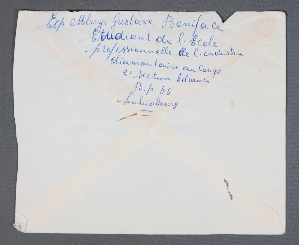 Mayfairstamps Congo Army Service Pay Luluabourg to Chicago IL Cubierta ccb_57385