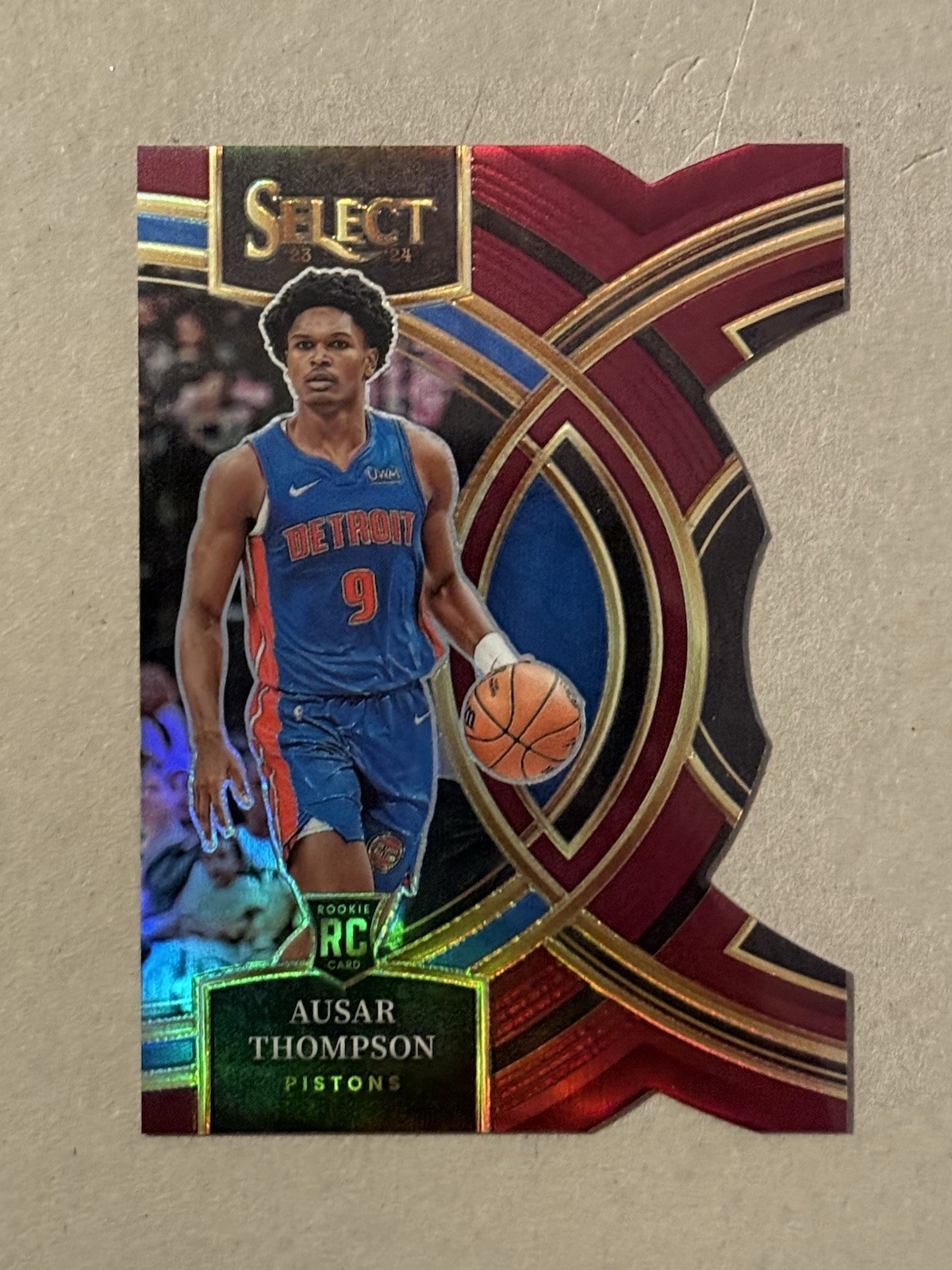 2023-24 Panini Select Premier Level Ausar Thompson Maroon Die-Cut Rookie /175!