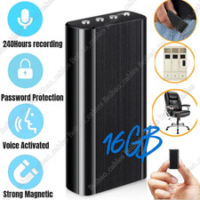 240 Hr Spy Mini MP3 Digital Voice Activated Recorder 16GB Audio Recording Device