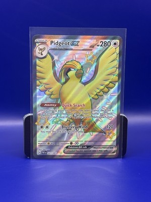 Pidgeot ex  221/091 Holo Shiny Ultra Rare Paldean Fates 2024 Pokemon NM