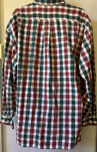 VTG Dockers Men’s Plaid 100% Cotton Long Sleeve button Down Shirt 2XL Preppy - Picture 5 of 7