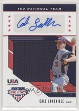 2019 Panini USA Baseball Stars & Stripes Jerseys 55/199 Cale Lansville Auto 0go3