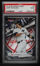 2016 Bowman's Best Refractor Gary Sanchez #3 PSA 9 MINT 0sf1