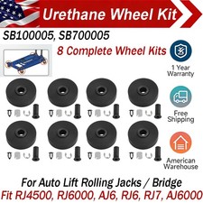 8set Rolling Bridge Jack Wheel Kit For 4 Post Auto Lift Sb700005 Sb100005 Rj4500