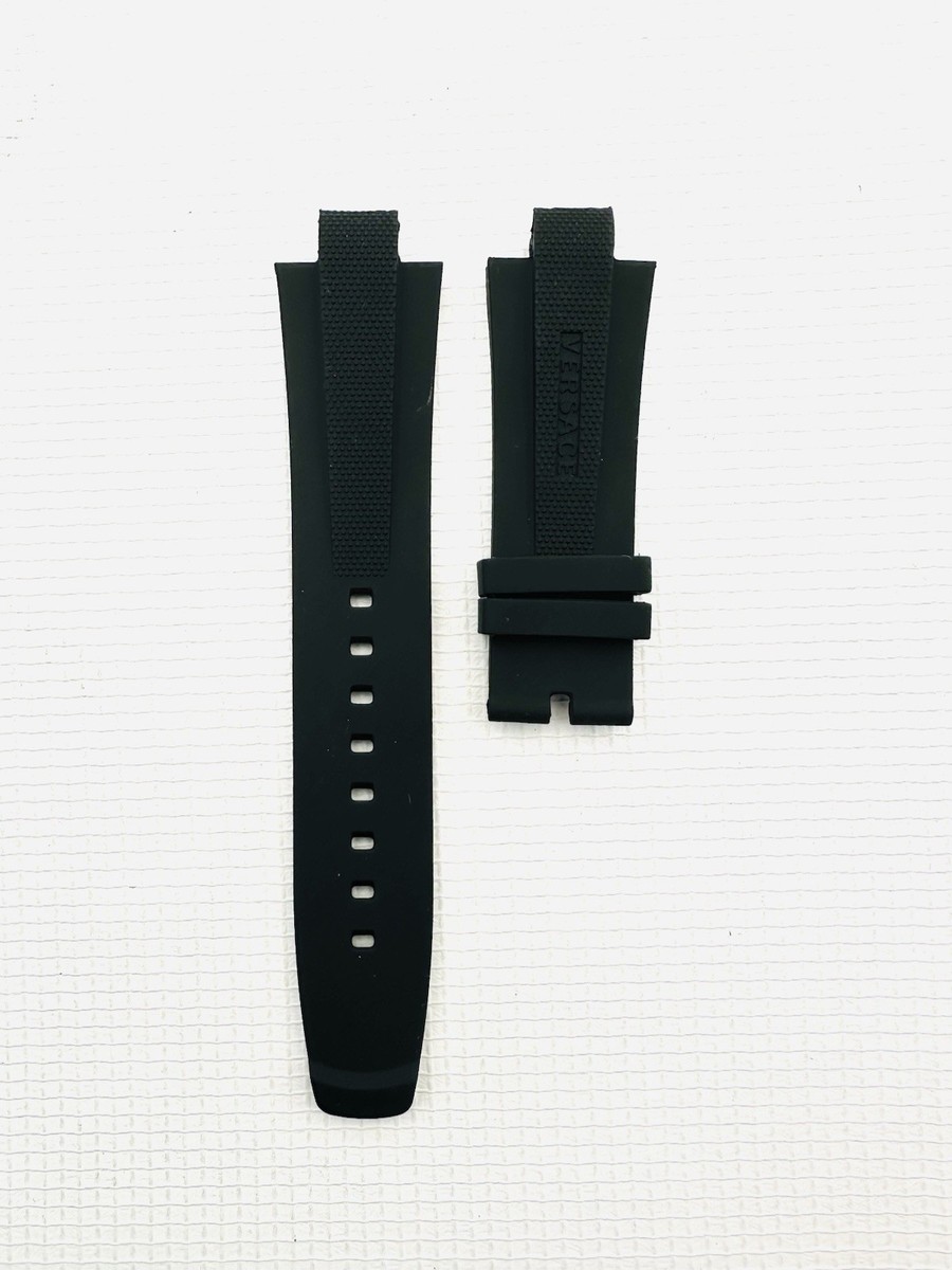 サスクワッチ ベルベット VERSACE WATCH STRAP, VE2H , BLACK RUBBER , TONGUE BUCKLE STRAP