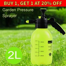 2L Garden Hand Pump Sprayer – Portable Pressure Spray Bottle Water Weed Chemical