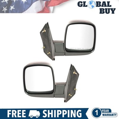 New Folding Manual Mirrors Pair Set Left LH & Right RH For 03-07 Savana Express