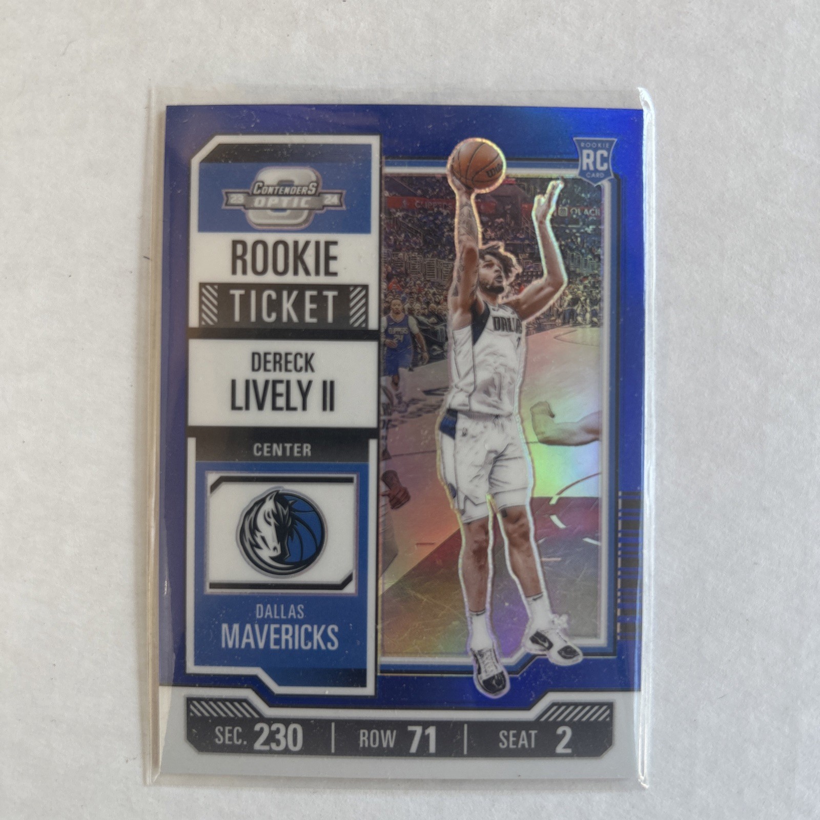 2023-24 Contenders Optic Blue /99 Dereck Lively Rookie RC