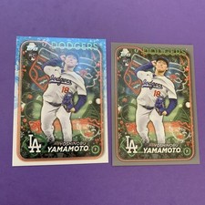 2024 Topps Holiday - Yoshinobu Yamamoto #H88 (RC) 1 Base, 1 Silver    Dodgers