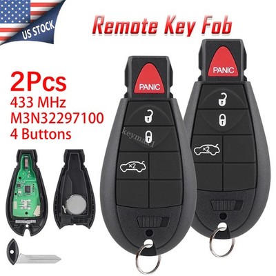 2 For 2013 2014 2015 2016 Dodge Dart Car Keyless Smart Remote Key Fob 4 Buttons