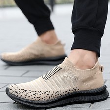 Men Walking Jogging Shoes Running Tenis Outdoor Slip on sneakers Breathable