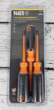 Klein Tools 85073INS Insulated Screwdriver Set 3 Piece 1000V Rated Made in USA