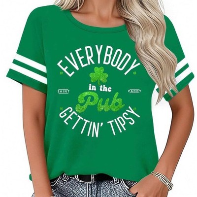 NWT Women's Everybody in The Pub Getting Tipsy SS Shirt Sz L Shaboozey