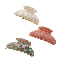 3 PCS Large Hair Claw Clips for Women, 1 Count Pack of 3 , Tortoise Shell