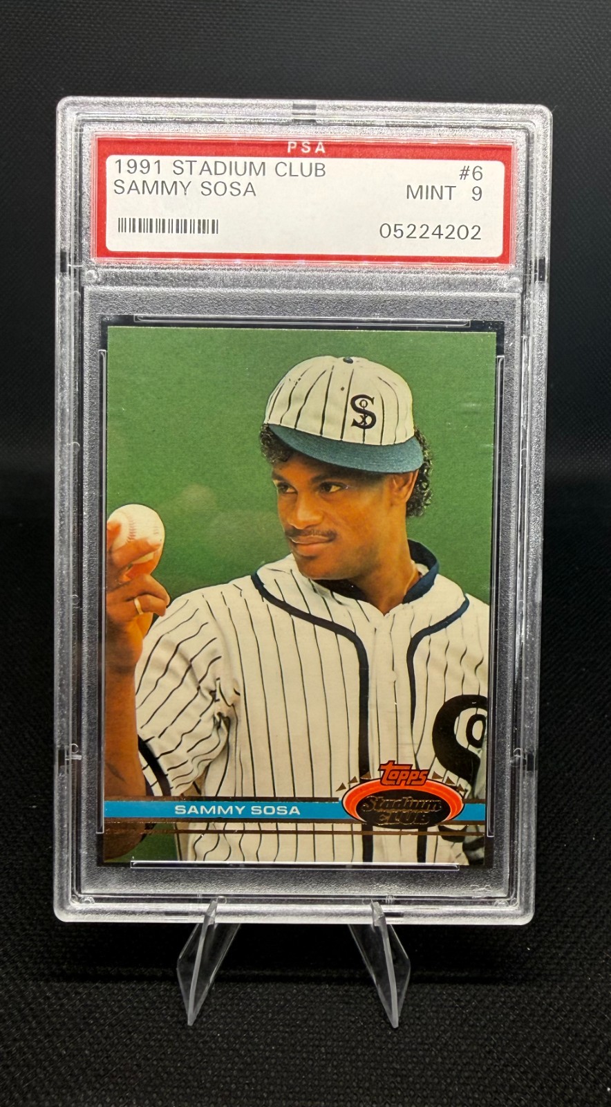 1991 Topps Stadium Club - Sammy Sosa #6 PSA Mint 9