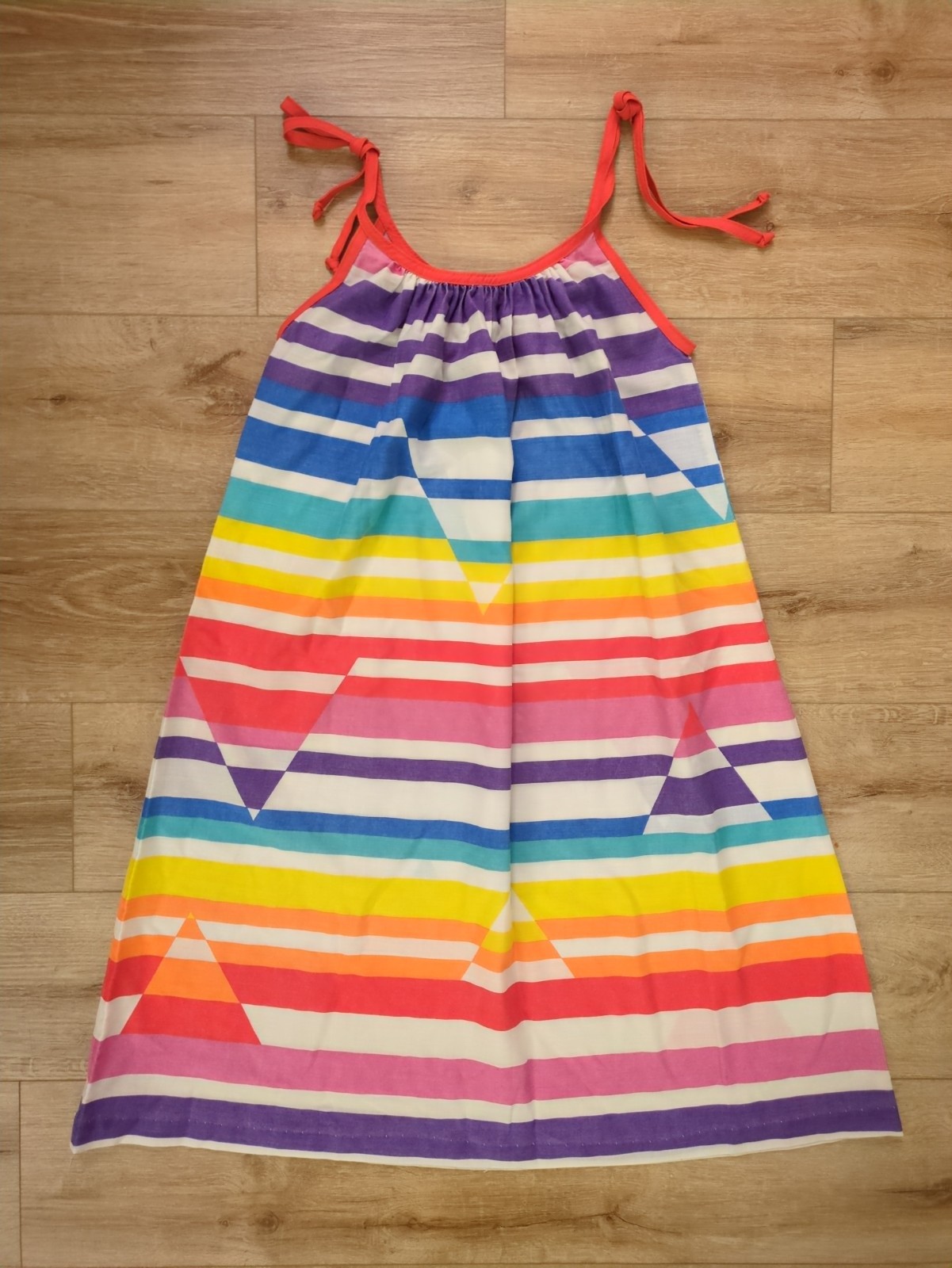Vintage 60s Vicky Vaughn Junior Rainbow Dress - image 1