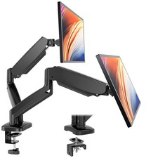 Dual Monitor Stand 13-32in Screen Adjustable Swivel VESA Gas Spring Desk Mount